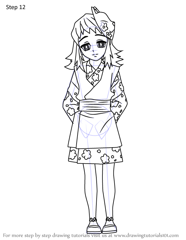 49+ Cute Demon Slayer Girls Outline Coloring Pages with Simple Outline