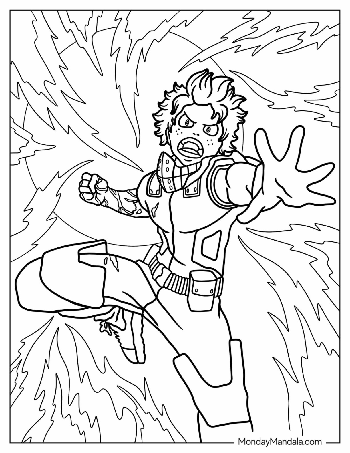 181+ Cheerful My Hero Academia Coloring Pages Printable