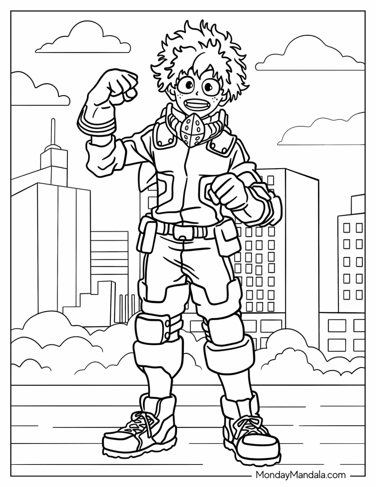 192+ Lovely My Hero Academia Coloring Pages Printable