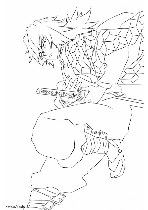 140+ Captivating Demon Slayer Coloring Pages Sabito Printable