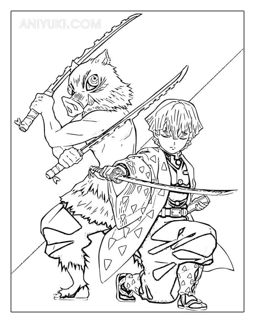 48+ Ultimate Inosuke Coloring Pages Ideas