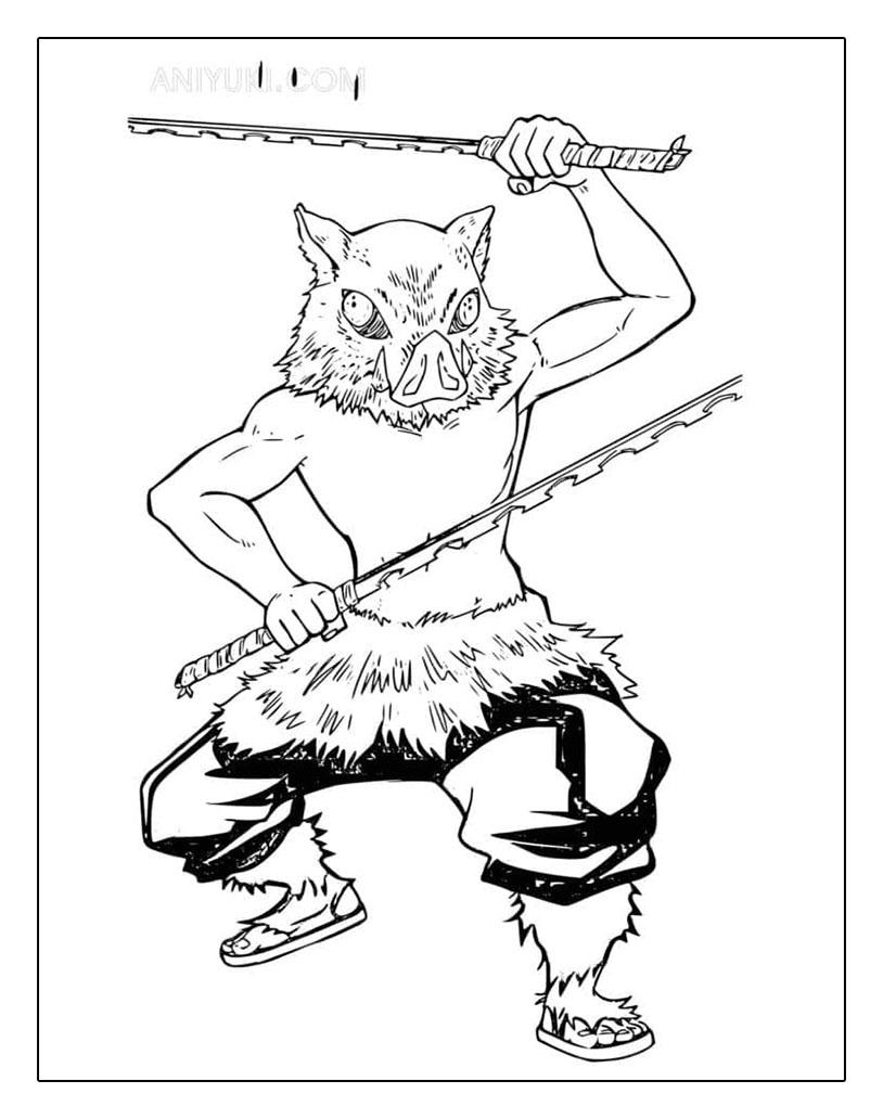 42+ Free Inosuke Coloring Pages Download FREE