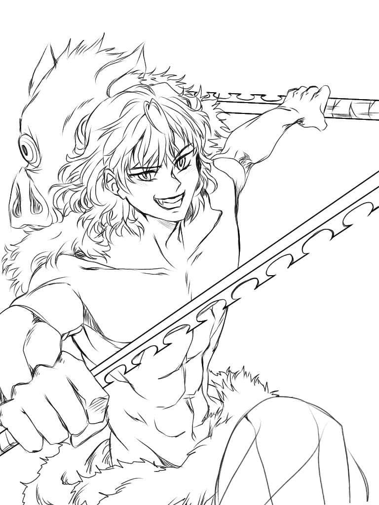 128+ Lovely Demon Slayer Coloring Pages Sabito Printable