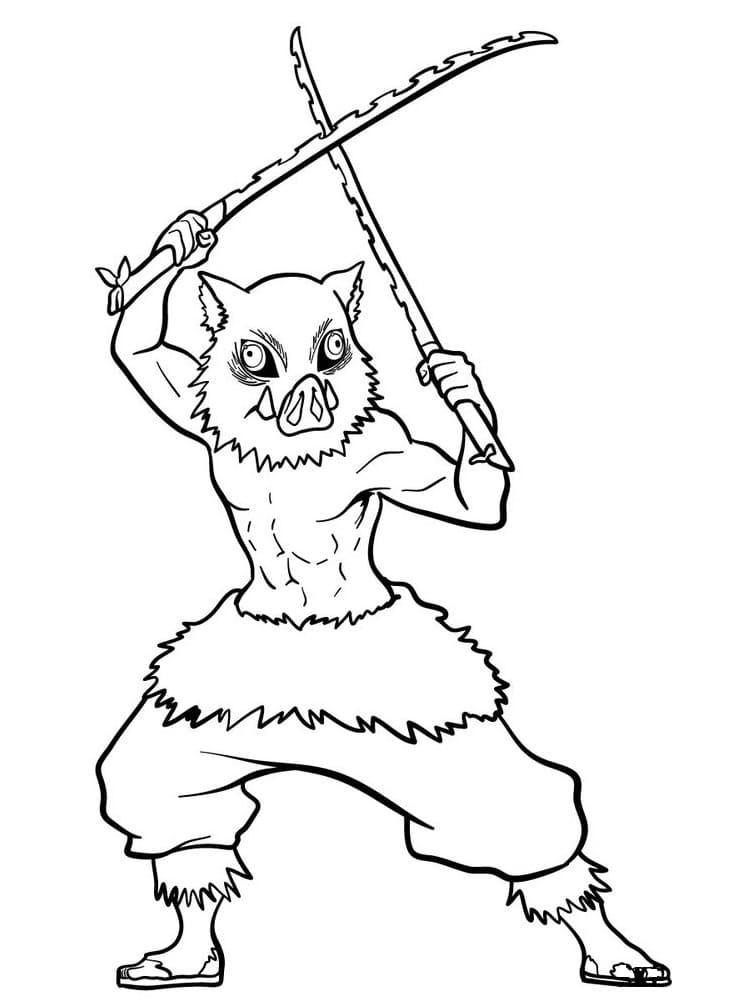 37+ Entertaining Inosuke Coloring Pages for Educational