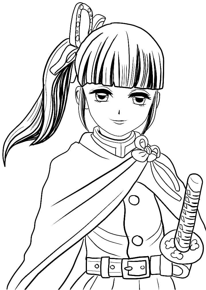 39+ Downloadable Demon Slayer Girls Outline Coloring Pages Printable Sheets