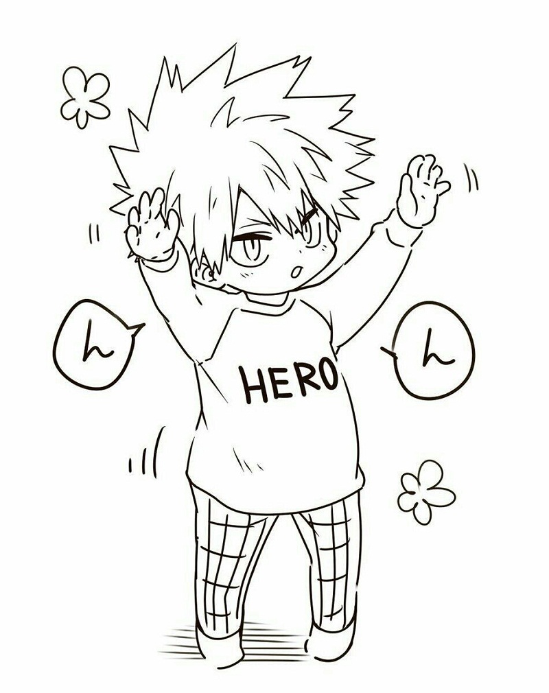 47+ Adorable My Hero Academia Coloring Pages Printable