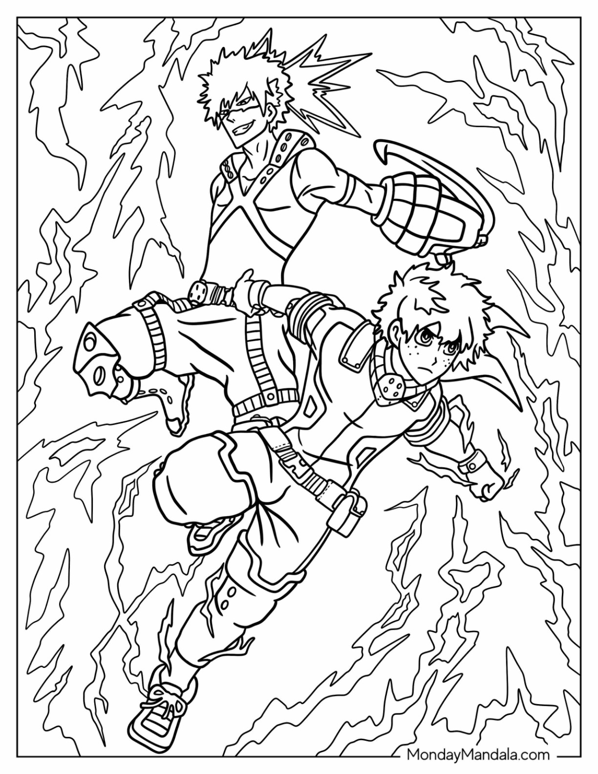 195+ Whimsical My Hero Academia Coloring Pages Printable