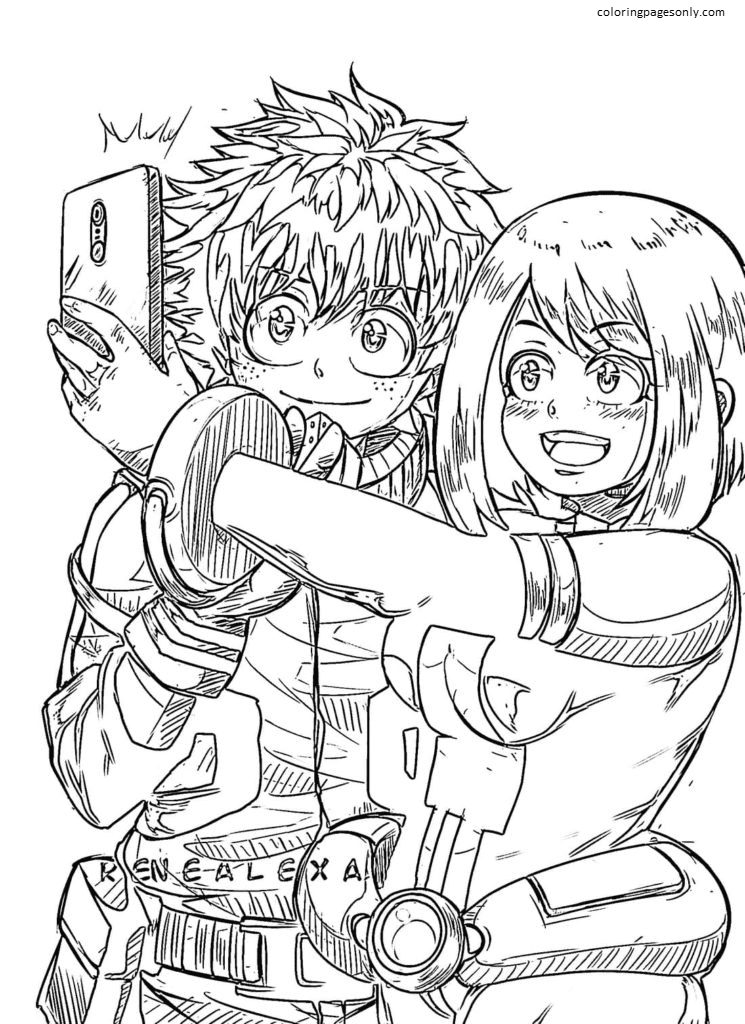 64+ Spectacular My Hero Academia Coloring Pages Printable