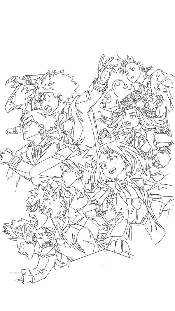 156+ Inspiring My Hero Academia Coloring Pages Printable