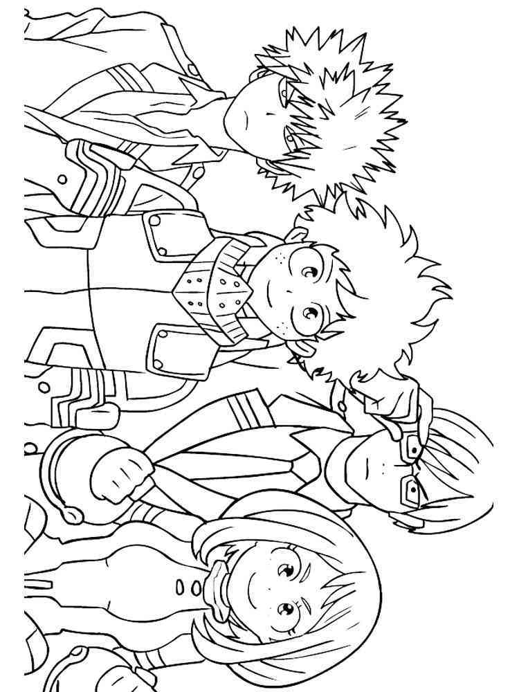 113+ Brightening My Hero Academia Coloring Pages Printable