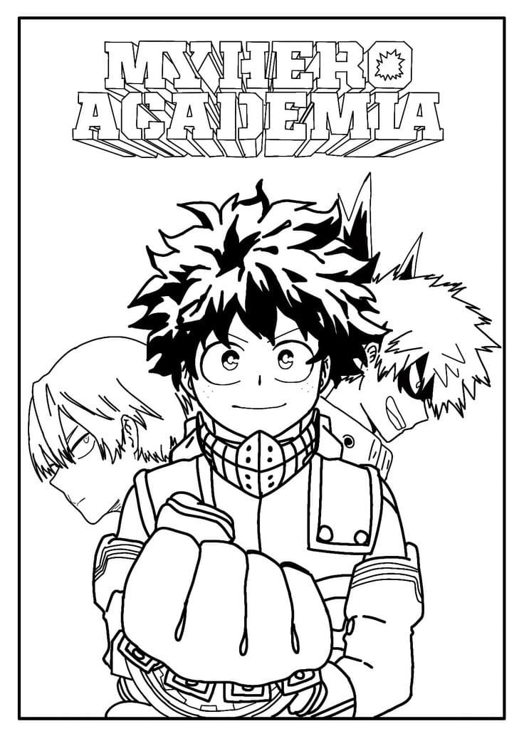 43+ Spectacular My Hero Academia Coloring Pages Printable