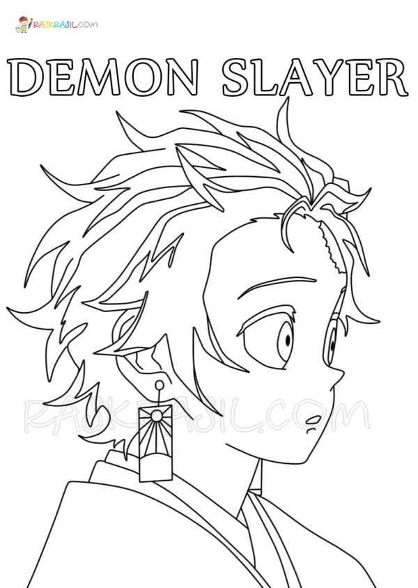 195+ Magical Demon Slayer Coloring Pages Disegni Printable