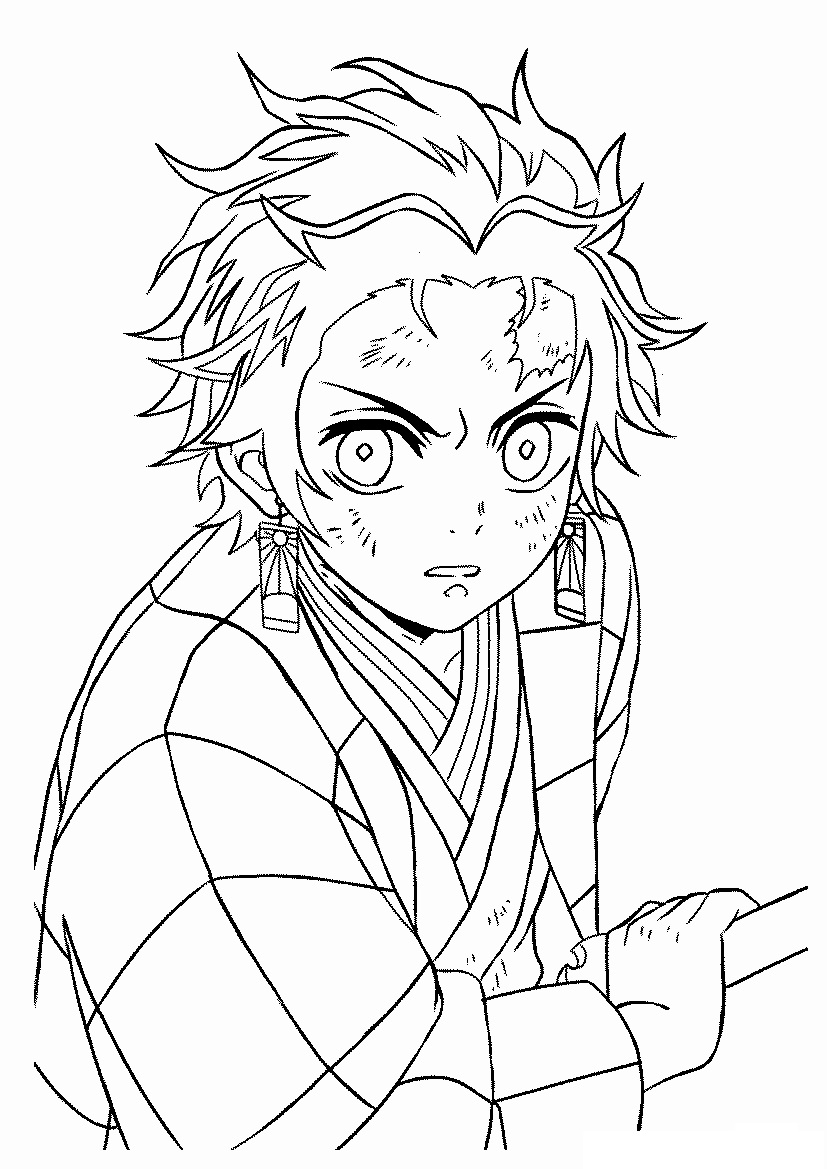 199+ Fantastic Demon Slayer Coloring Pages Sabito Printable