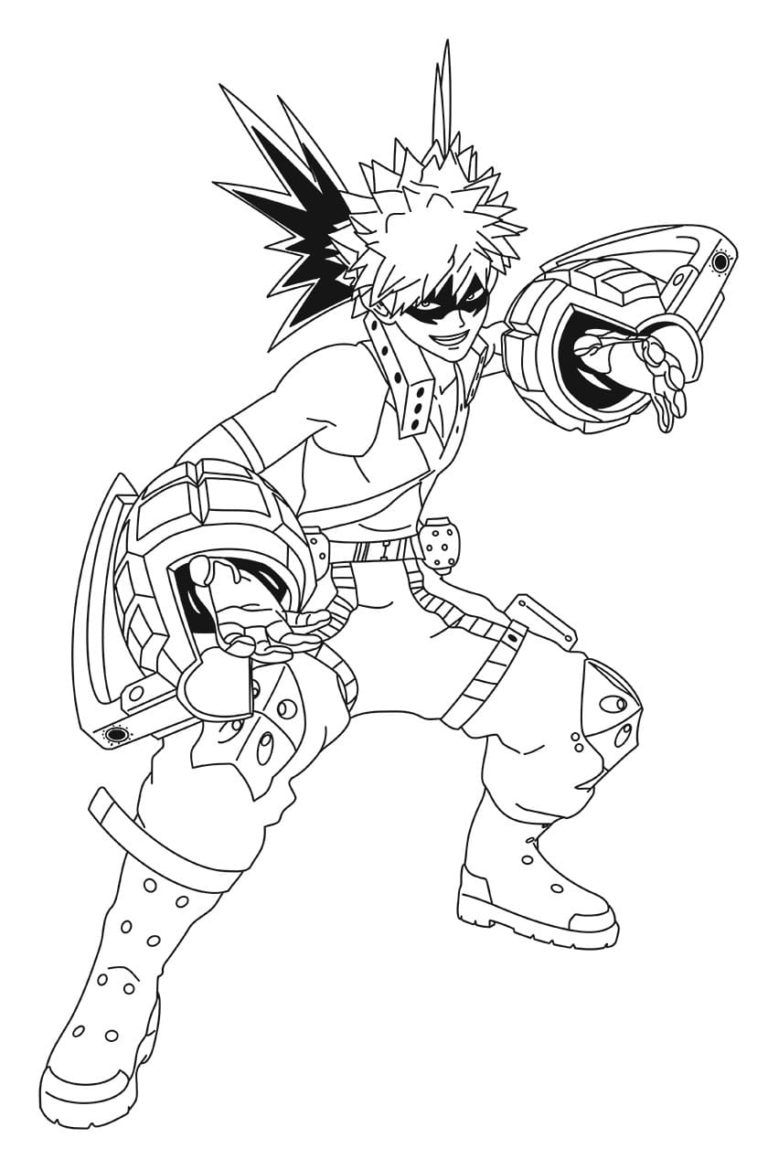 189+ Enchanting My Hero Academia Coloring Pages Printable