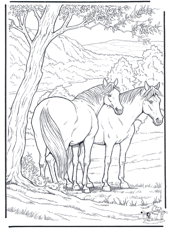 10 Farm Animal Coloring Pages Horse 9