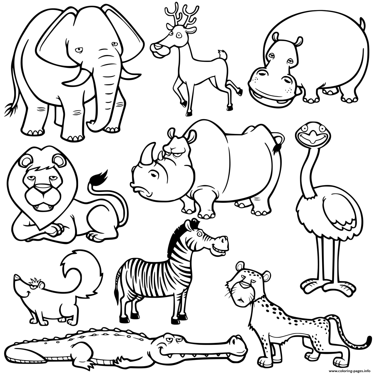 10 Wild Animal Coloring Pages PDF: Unleash Your Inner Artist