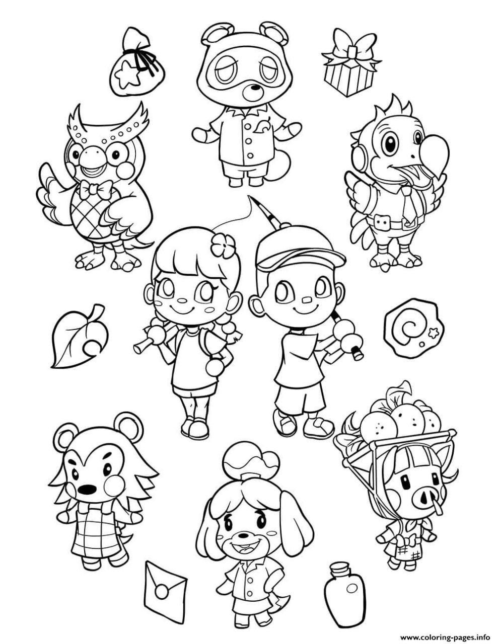 10 Fun Animal Crossing New Horizons Coloring Pages to Unleash Your Creativity