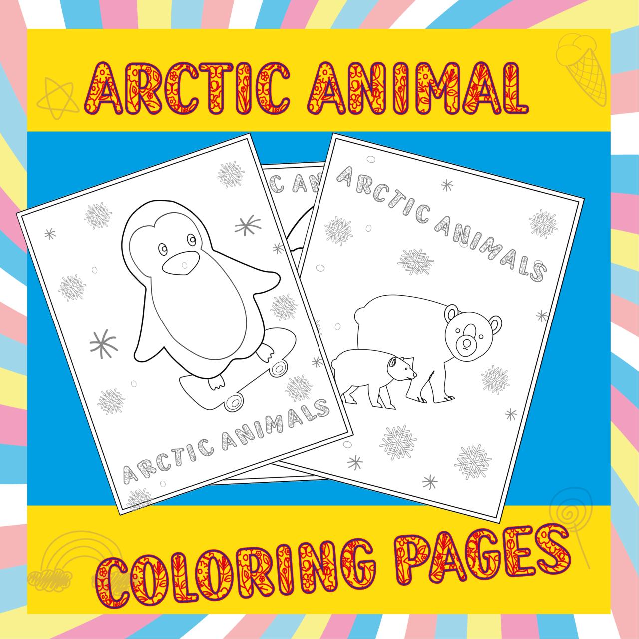 10 Arctic Animal Coloring Pages Free: Bring the Arctic to Life with Your Own Artistic Flair