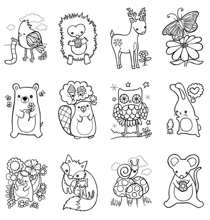 10 Enchanting Forest Animal Coloring Pages for a Serene Escape