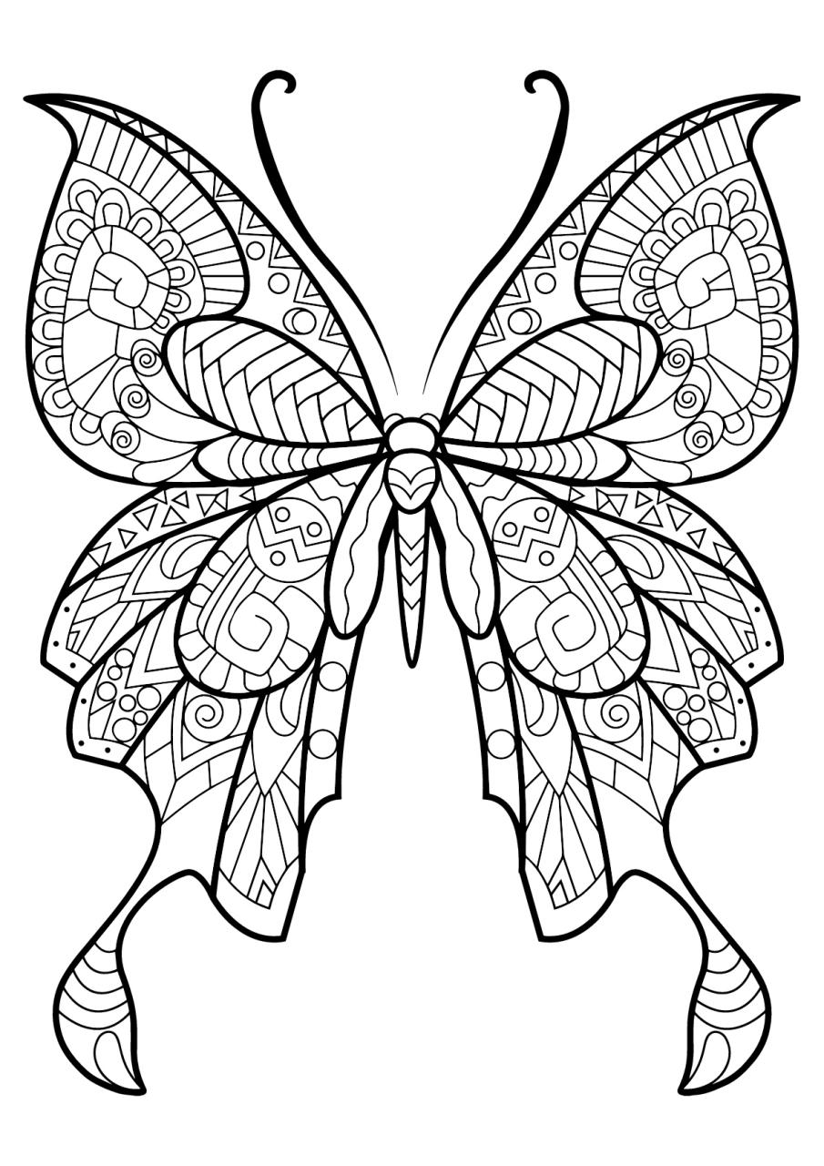 10 Creative Animal Coloring Pages: Butterflies for Kids