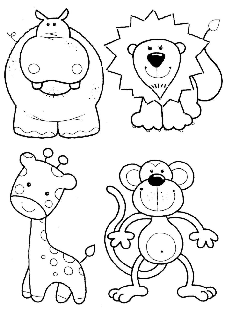 10 Easy Wild Animal Coloring Pages for Kids and Adults