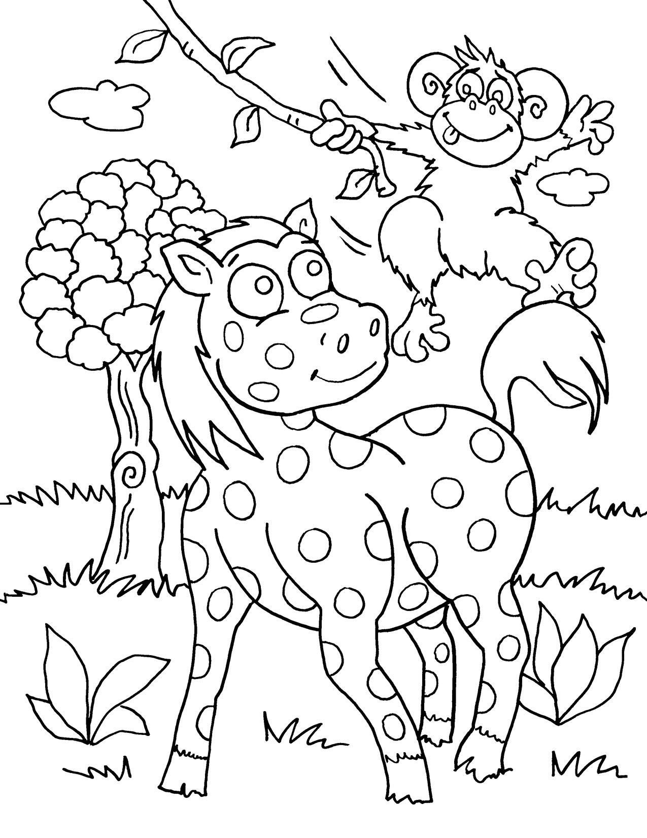 31+ Top Free Wild Animal Coloring Pages PDF Printable