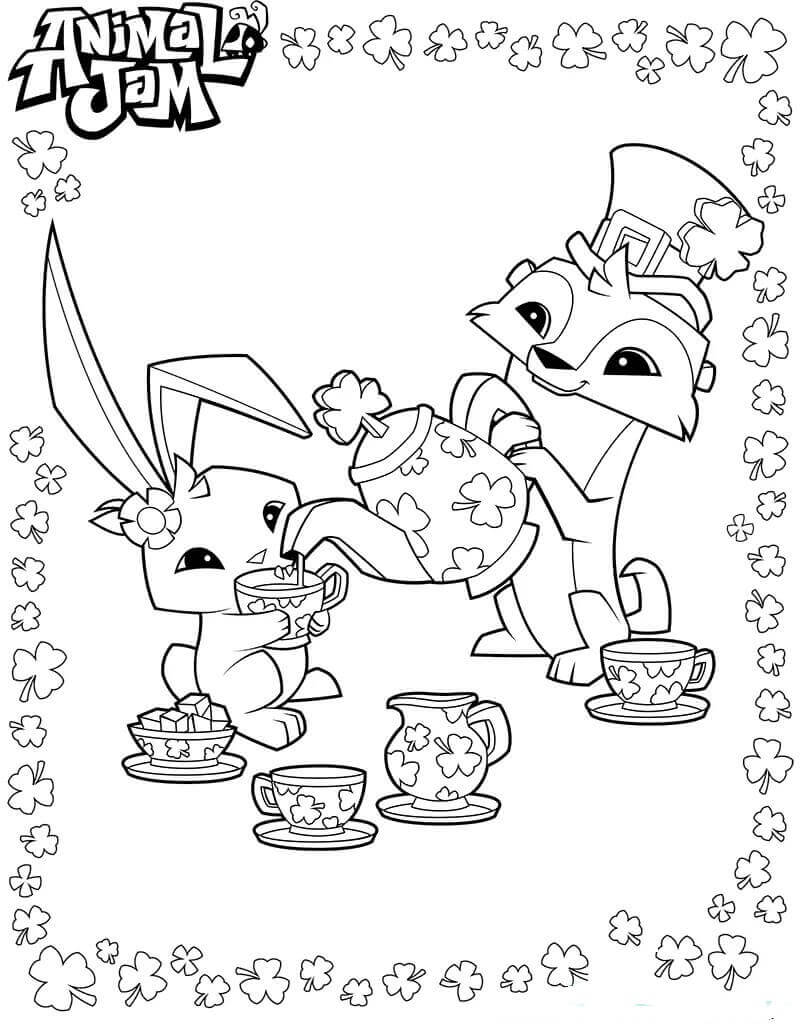 10 Fun Animal Jam Coloring Pages to Print