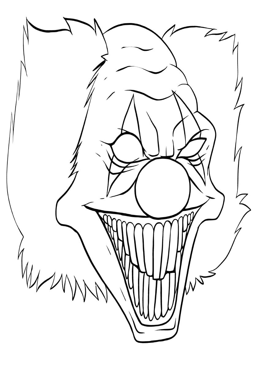 34+ Unique Scary Animal Coloring Pages Line Art