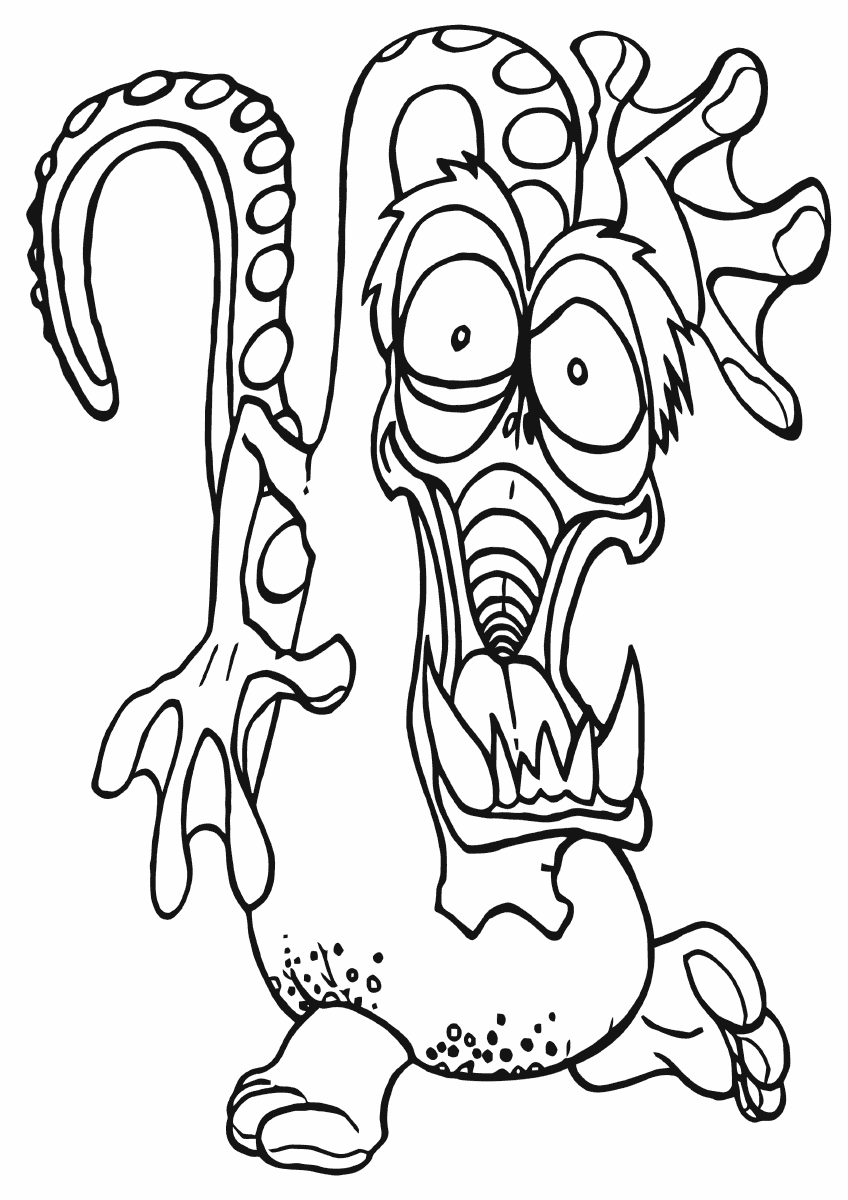 30+ Best of Scary Animal Coloring Pages Free Printable