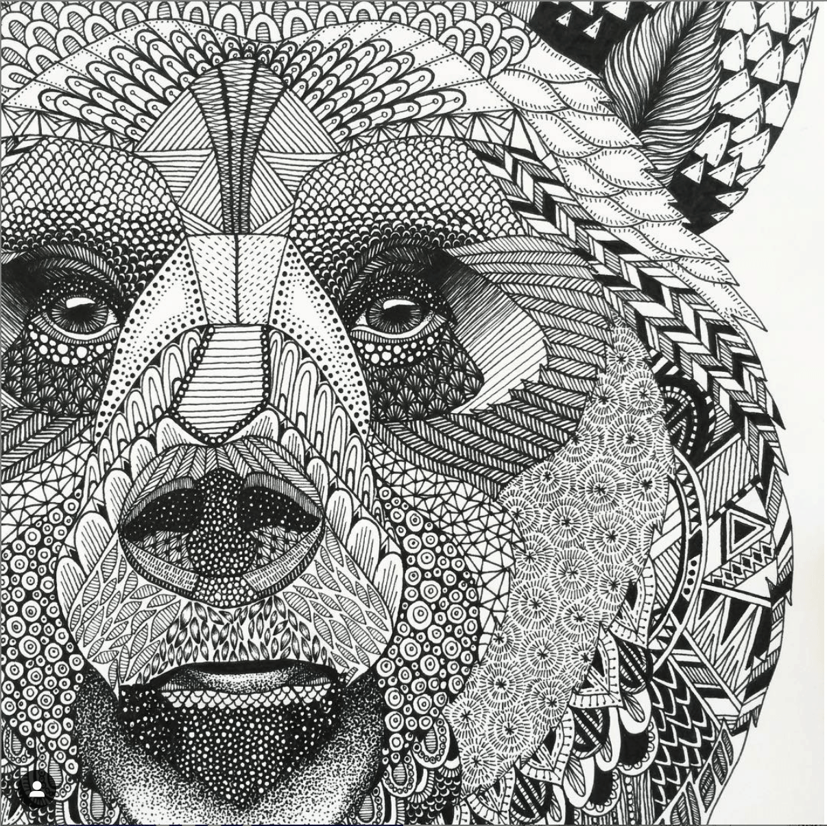 10 Intricate Animal Zentangle Coloring Pages: Finished and Stunning