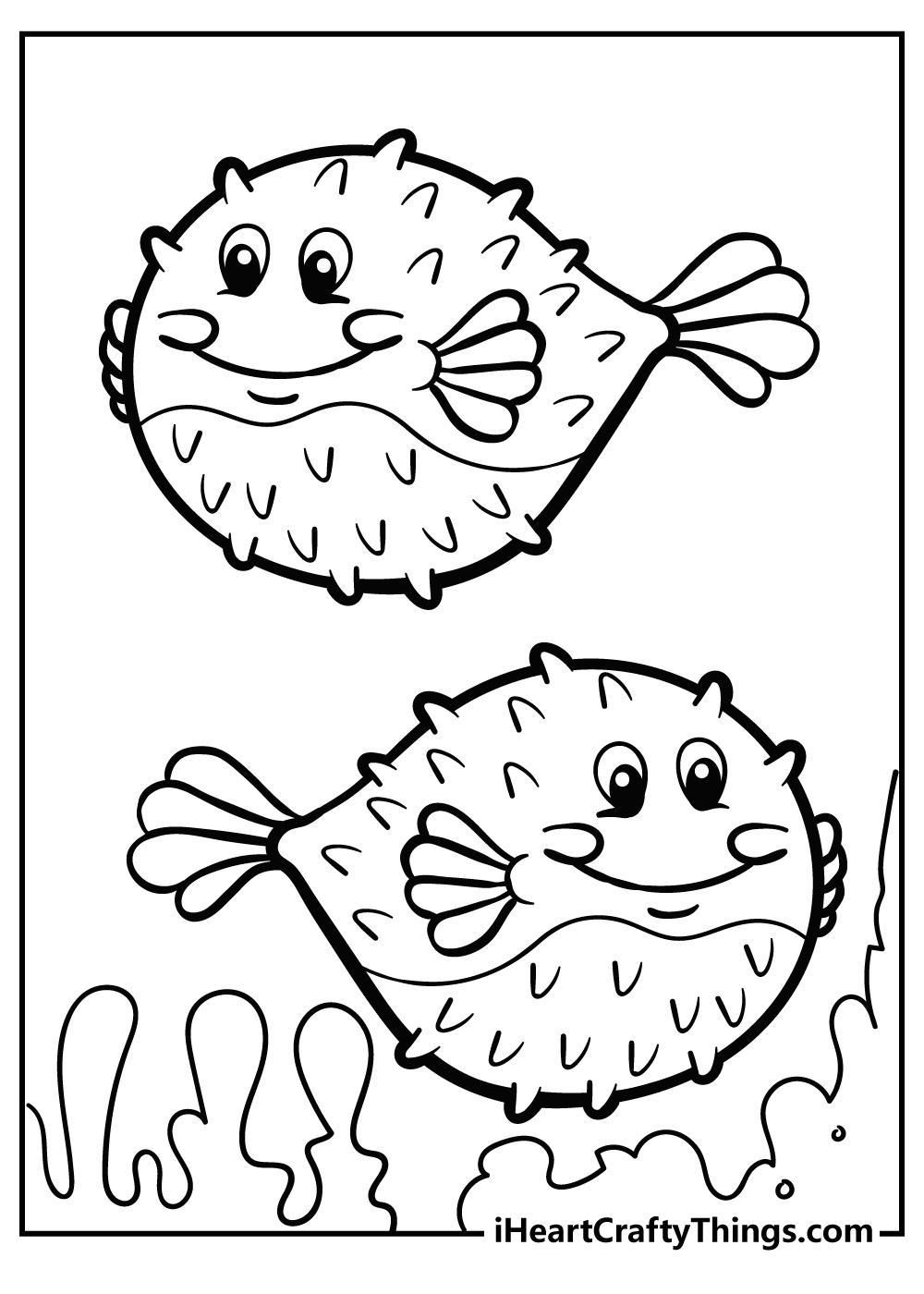 40+ Best of Cute Animal Coloring Pages For Kids Ocean Line Art