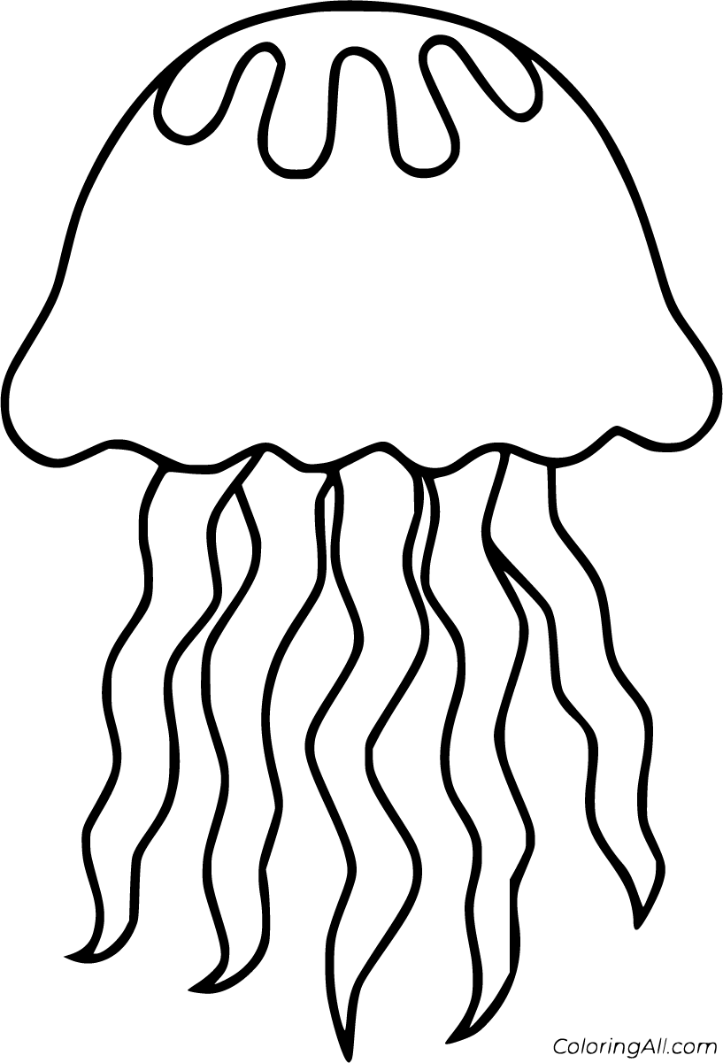 32+ Printable Animal Coloring Pages Jellyfish Free Printable