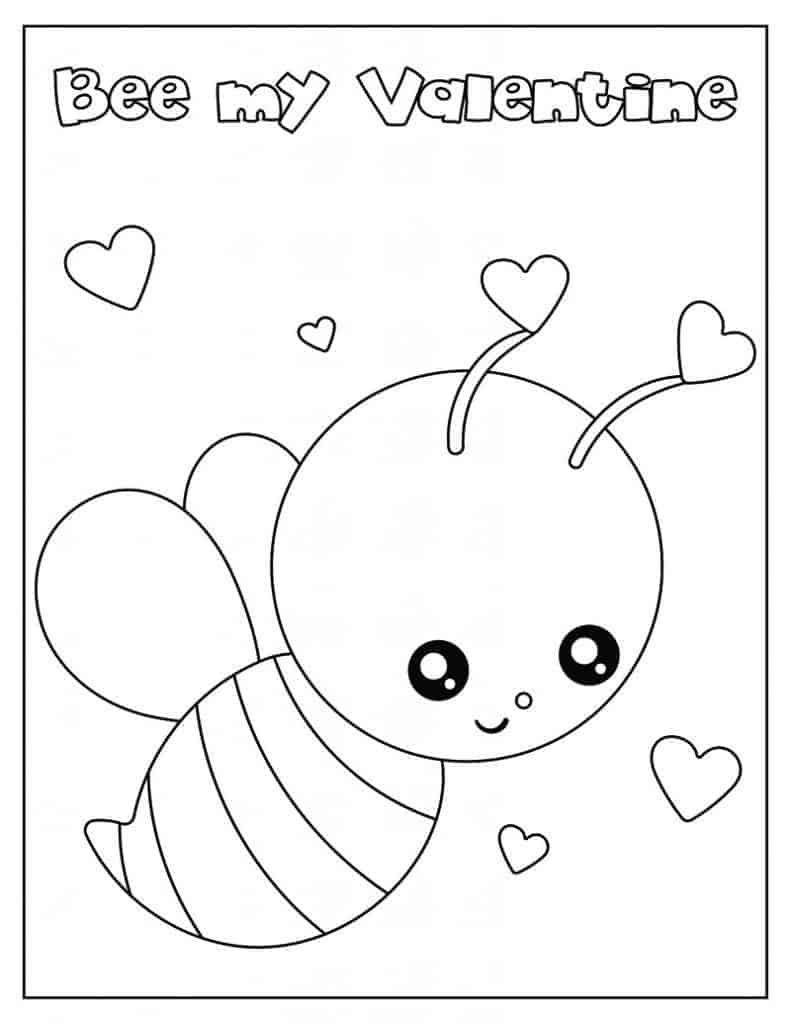 10 Adorable Animal Valentines Coloring Pages to Print