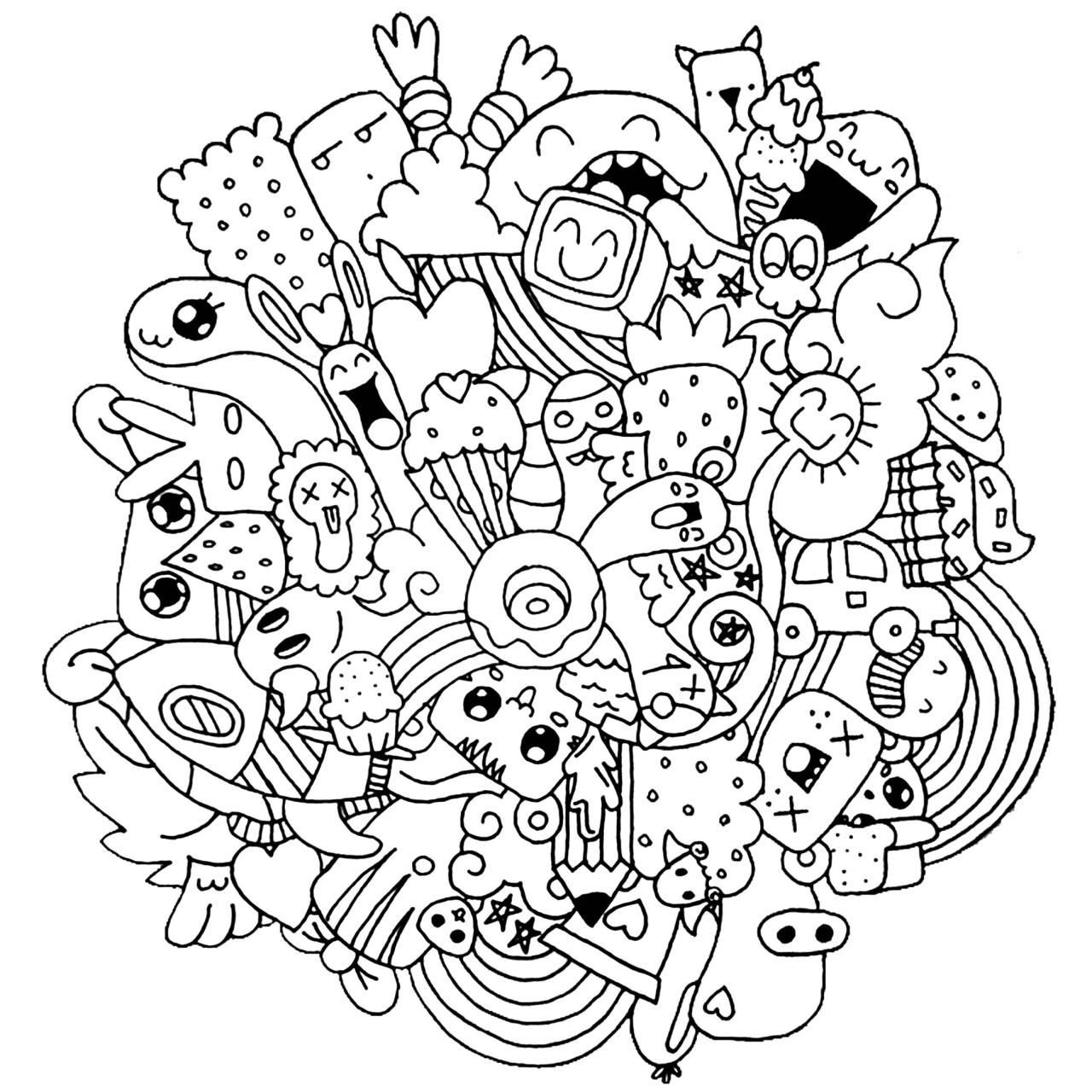 10 Fun Animal Doodle Coloring Pages for All Ages