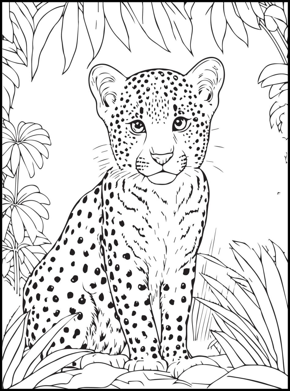 10 Free Animal Coloring Sheets Printable for Endless Creative Fun