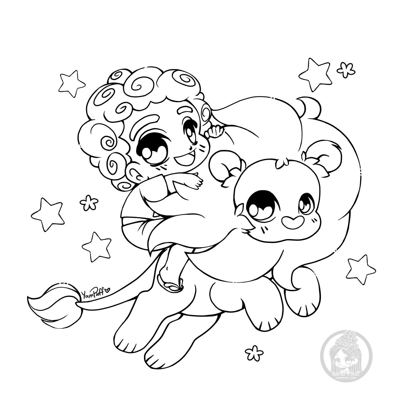 10 Adorable Chibi Animal Coloring Pages to Unleash Your Inner Artist