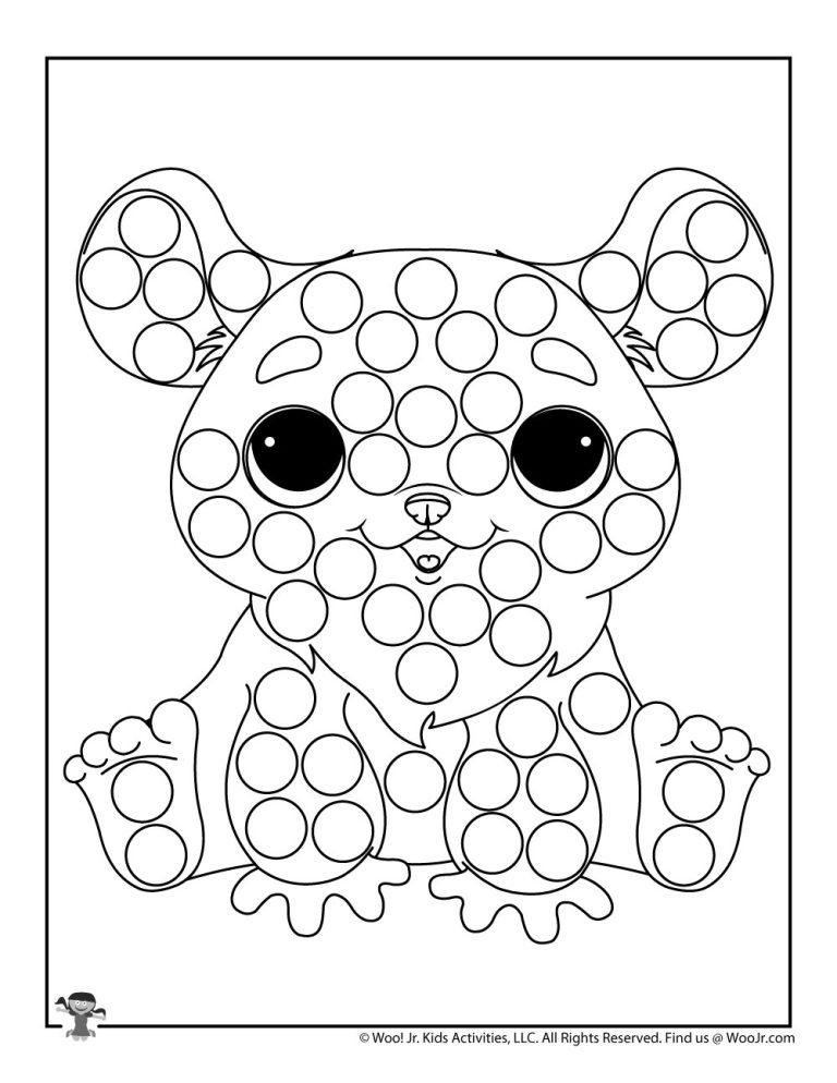 39+ Printable Animal Dot Coloring Pages PDF Printable