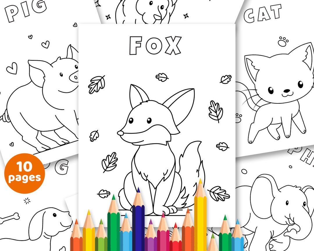 10 Animal Coloring Images to Unleash Your Inner Artist