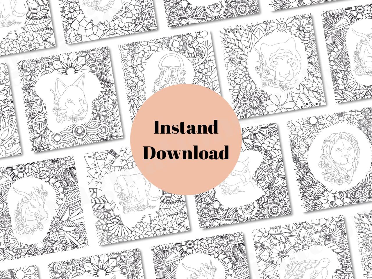 10 Enchanting Zentangle Animal Coloring Pages: Unleash Your Inner Artist