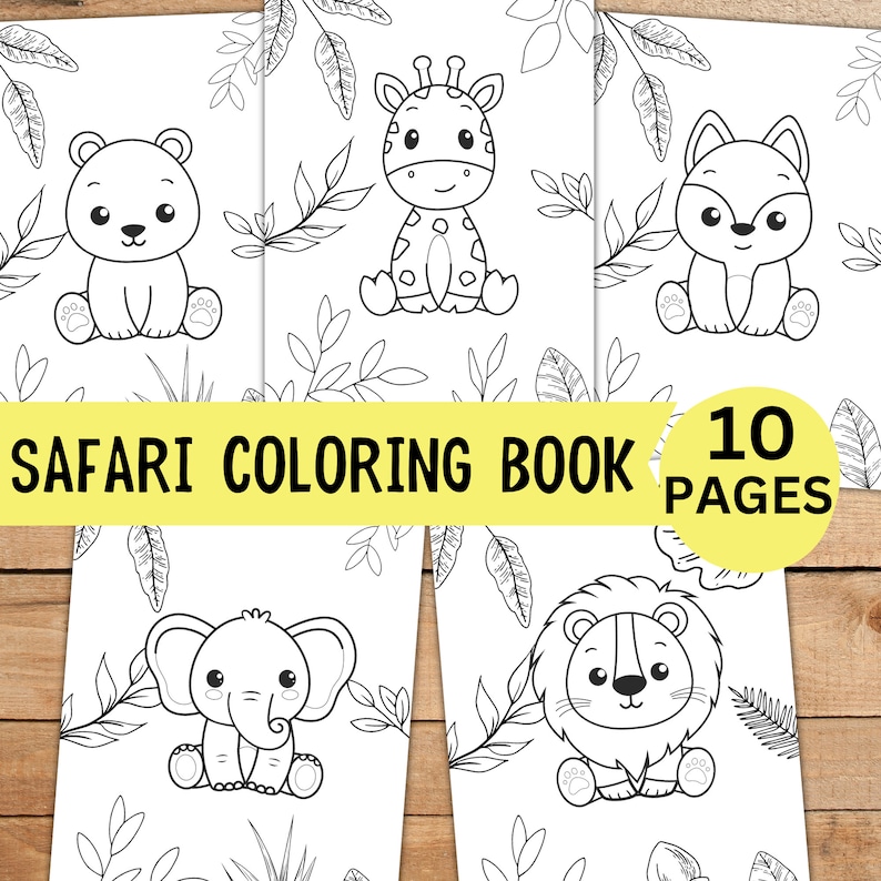 10 Safari Animal Coloring Pages for Unleashing Your Inner Artist