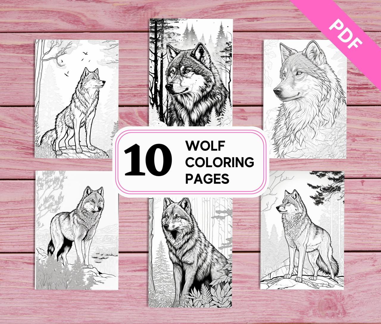 10 Bold Wolf Coloring Pages for Creative Kids