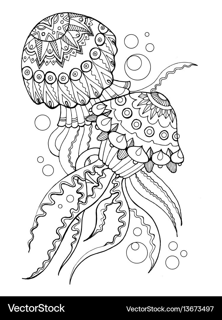 31+ Free Animal Coloring Pages Jellyfish PDF Printable