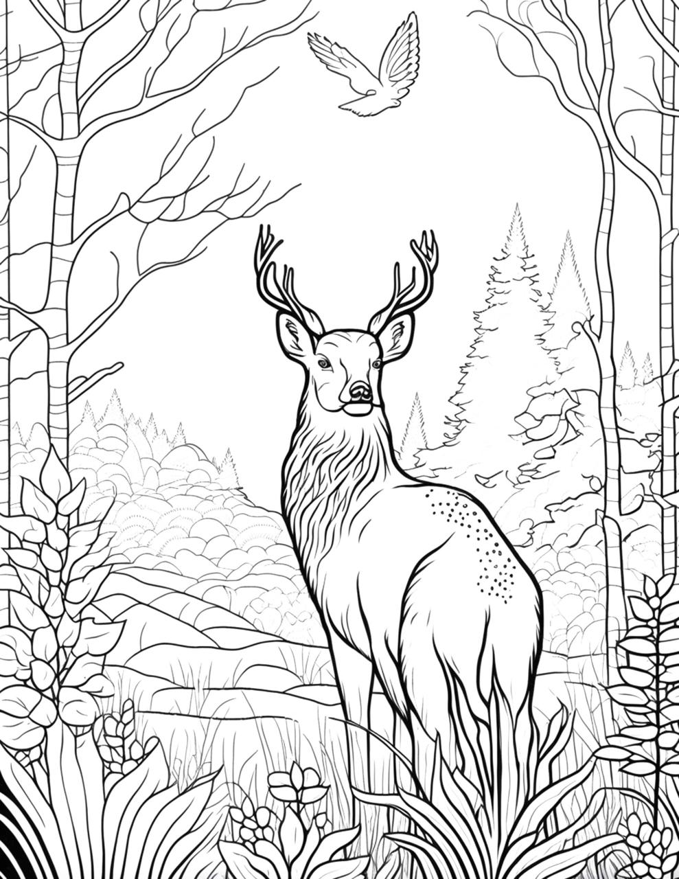 10 Realistic Wild Animal Coloring Pages for Nature Lovers