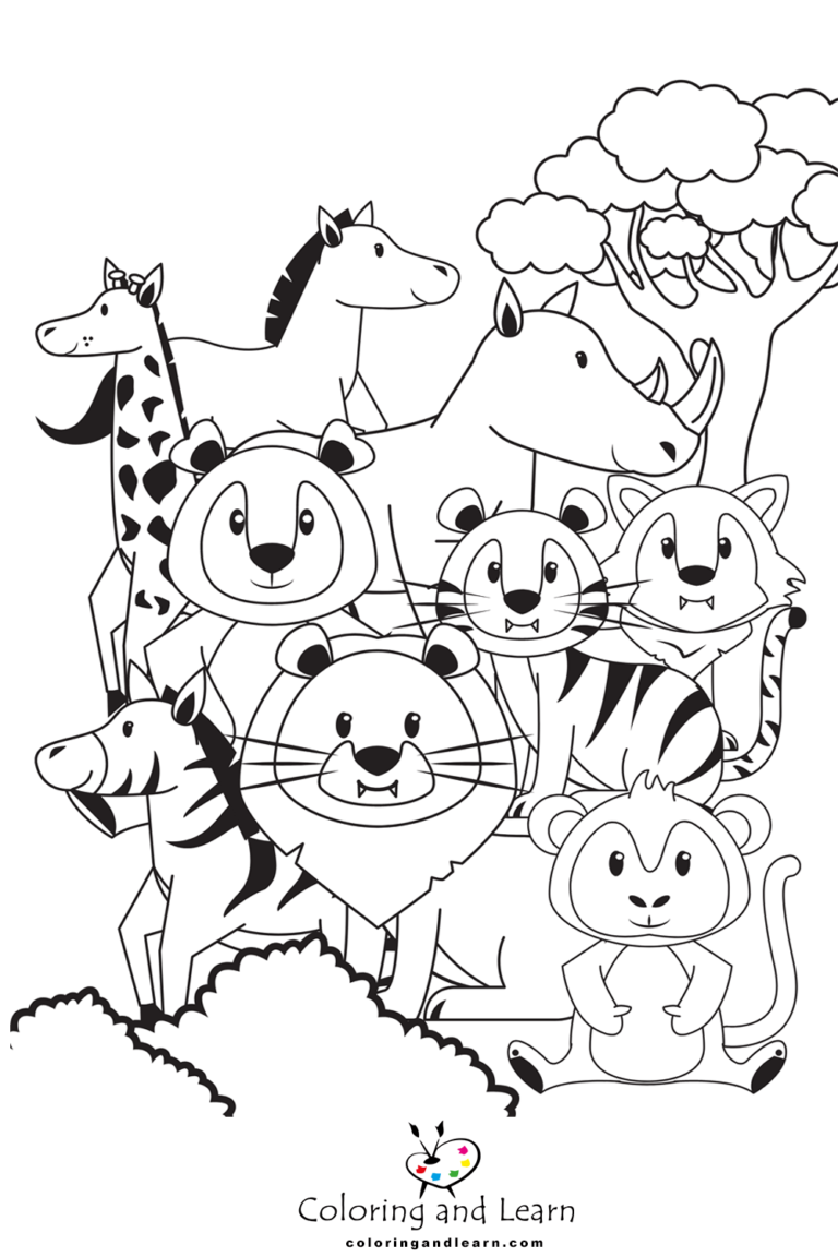 10 Preschool Animal Coloring Pages for Young Artists