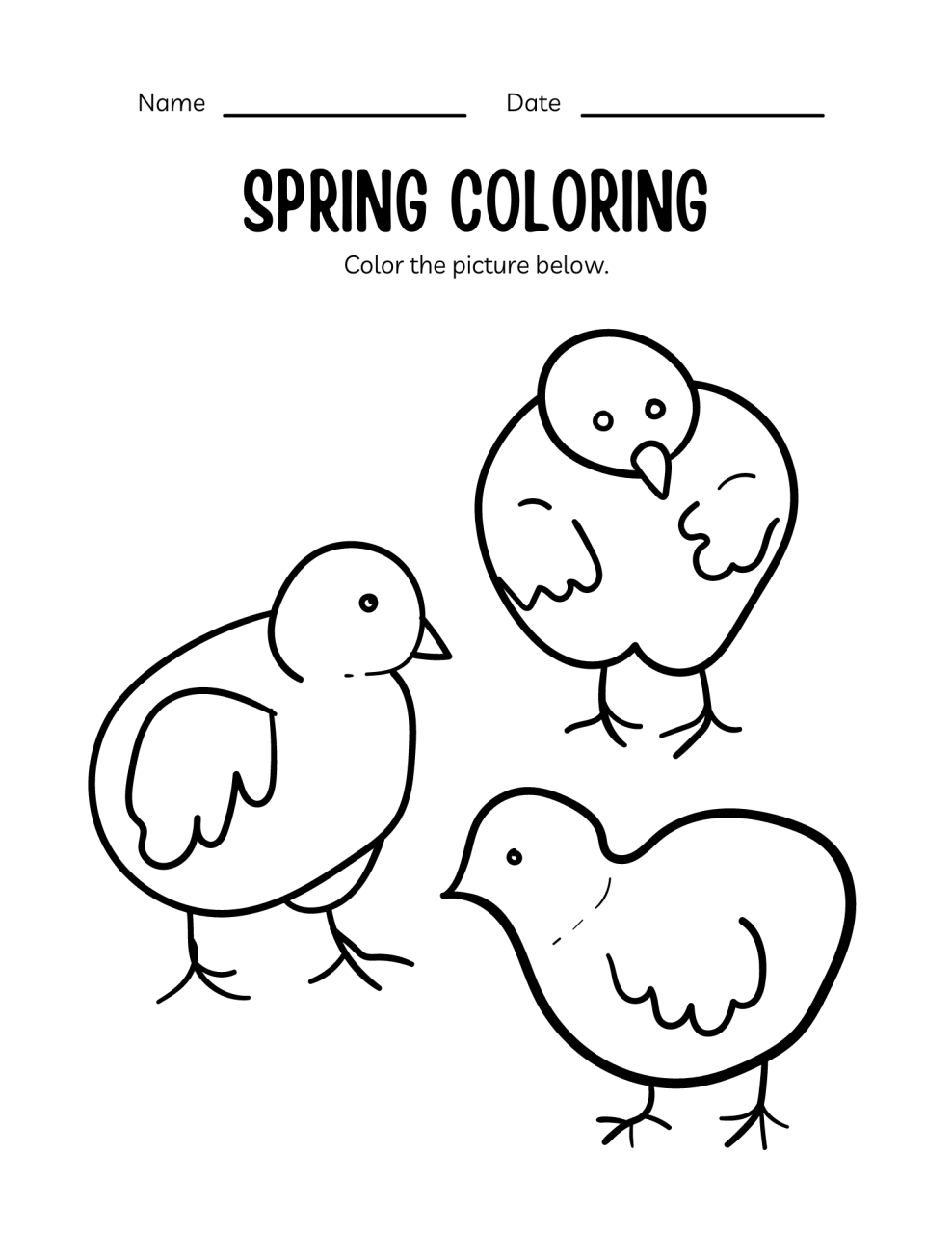 10 Spring Animal Coloring Pages to Celebrate the Season of New Beginnings