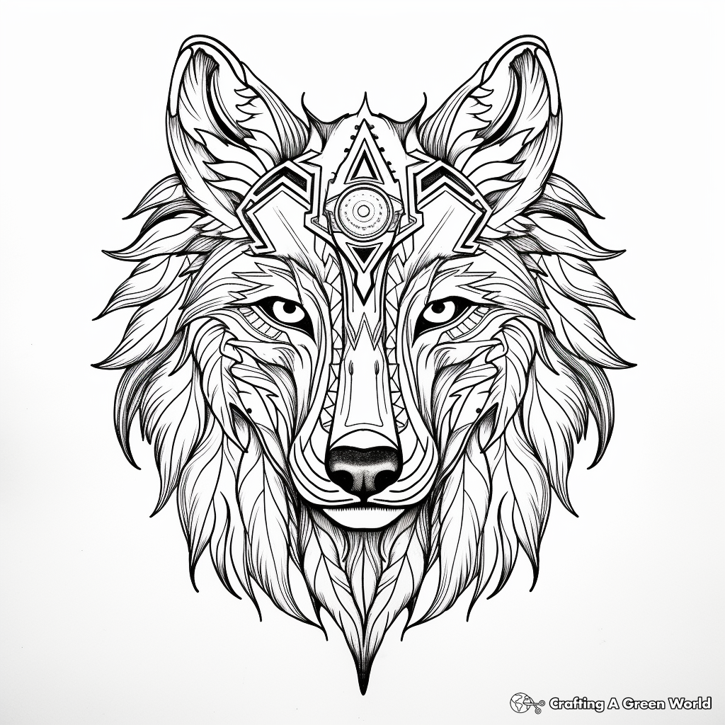 10 Cool Spirit Animal Coloring Pages to Print for Relaxation and Inspiration