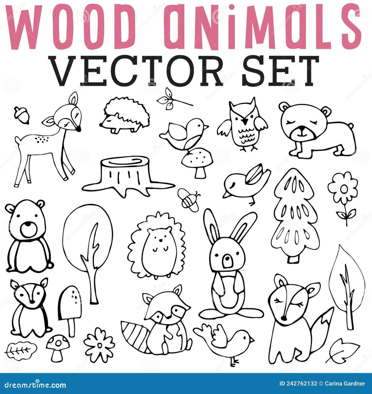 10 Unique Wood Animal Coloring Pages to Print for Creative Coloring Adventures