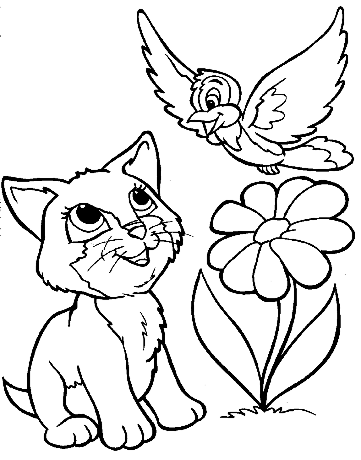 10 Animal Coloring Pages For Kids Free Printable 7