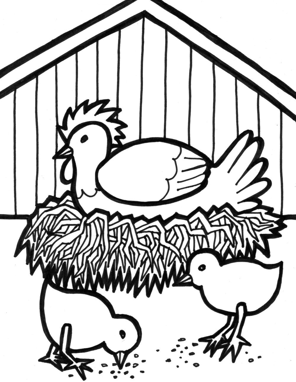 10 Animal Coloring Pages For Kids Free Printable 9