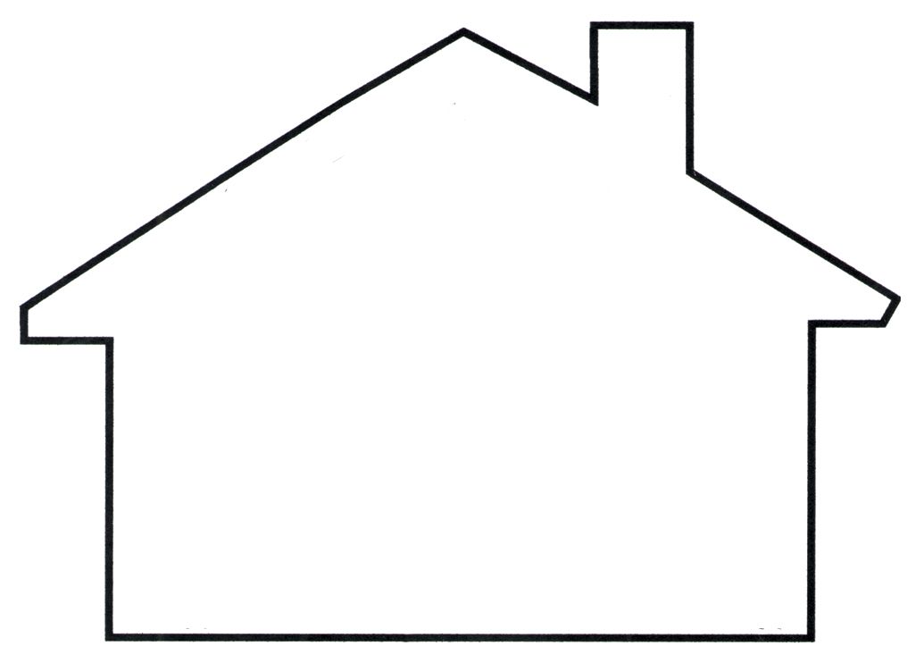 30 Printable House Shape Coloring Pages for Adults 19